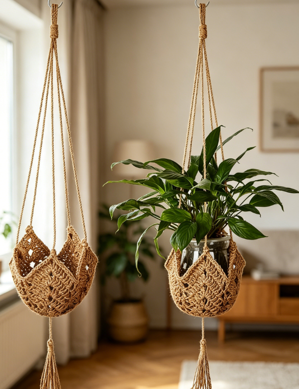 Long Jute Plant Hanger Rope
