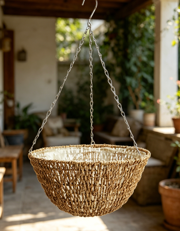 Self-Watering Hanging Flower Pots with Removable Water Tray
